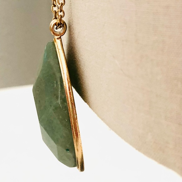 Vintage Green Aventurine Necklace & Stone Bracelet Stack - Picture 5 of 15